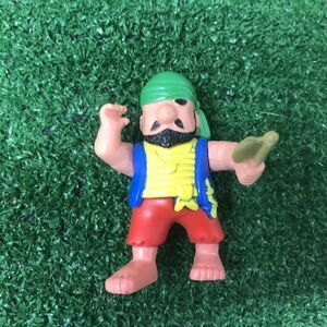 Vintage Redbox Pirate Figure Holding Axe Wearing Green Banana